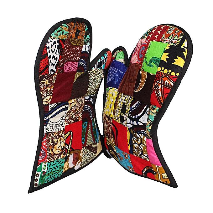 Handcrafted Insulated Oven gloves, kitenge oven gloves