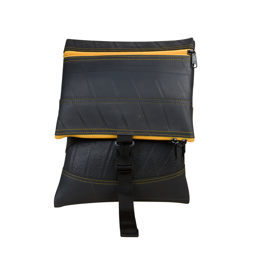 Jen Foldover Recycled Rubber Vegan Crossbody Bag (6 Colours Available)