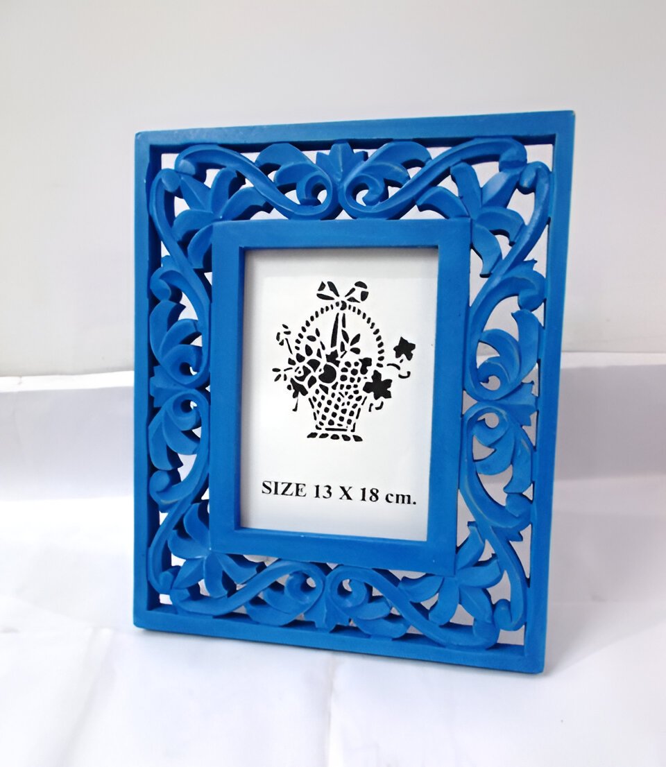 Square Handcrafted Wooden Photo Frame