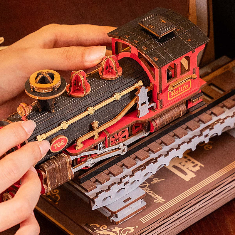 Rolife Century Train DIY Book Nook